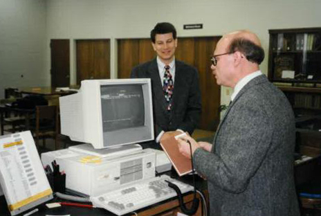 Library-First electronic checkout