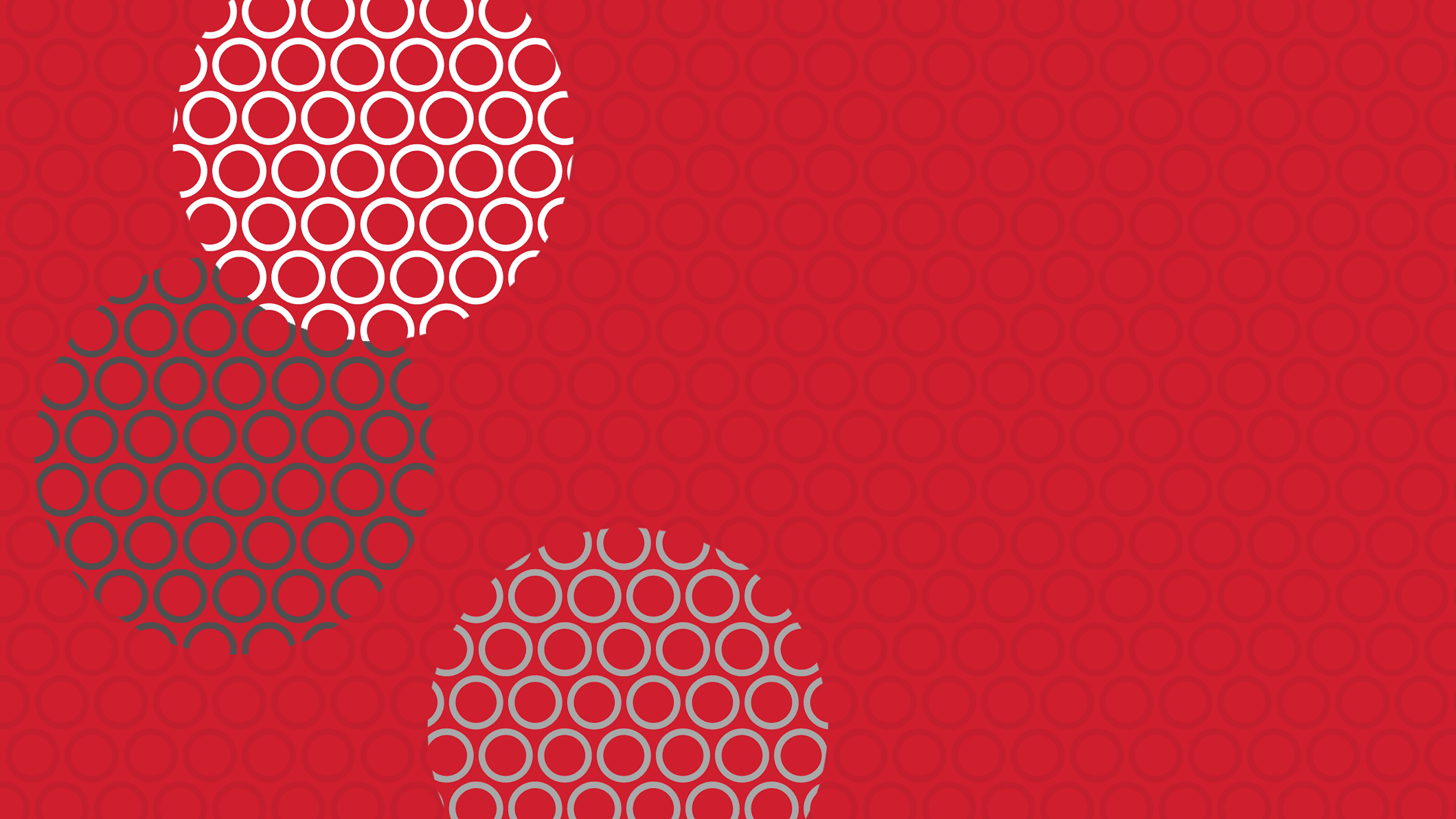 circle pattern on red background
